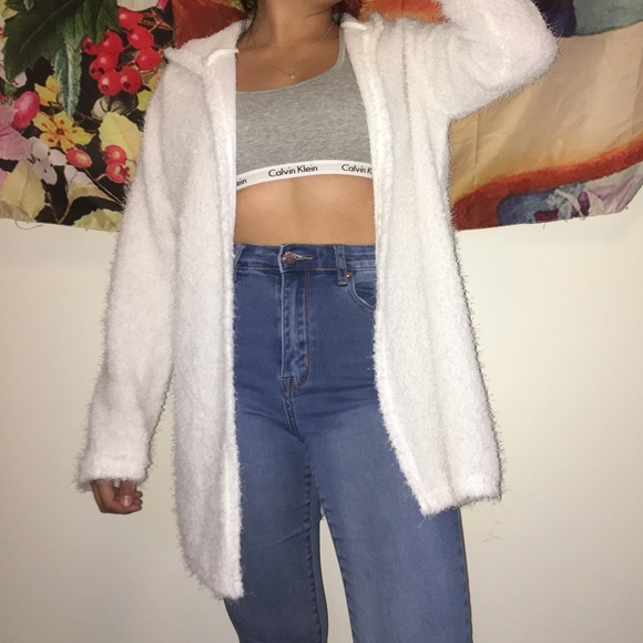 Jackets & Blazers - Snowy white fashion cardigan